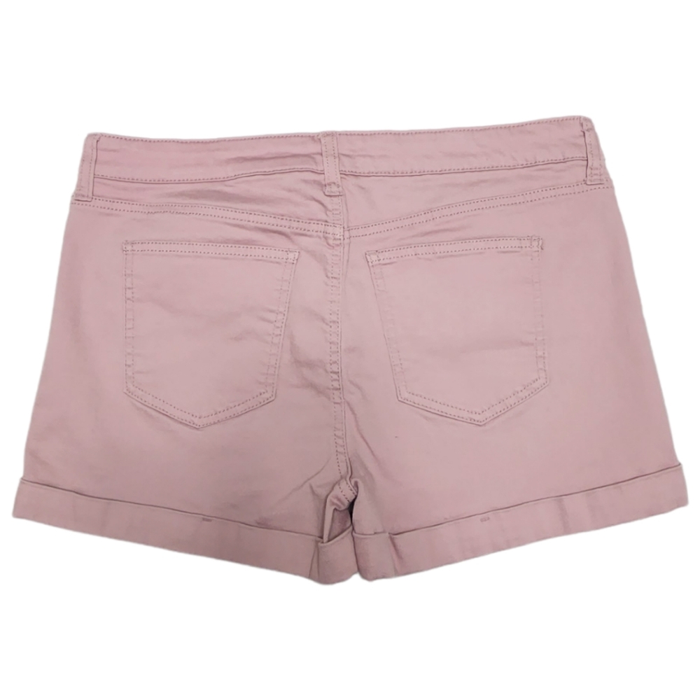 Celebrity Pink Honey mauve midrise cuffed denim shorts size 13 - Picture 2 of 8